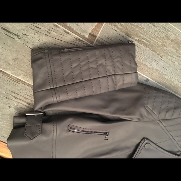 BCBG Maxazria Faux Leather Moto Jacket - Picture 5 of 7
